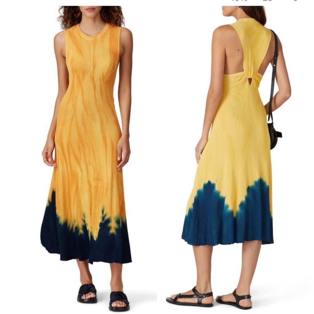 Proenza Schouler Yellow and Blue Dress